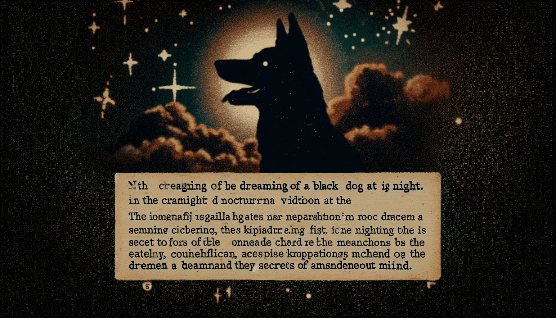 découvrez la signification de rêver de chien noir et interprétez cette vision nocturne grâce à notre guide.